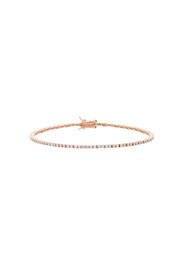 14K rose gold diamond tennis bracelet