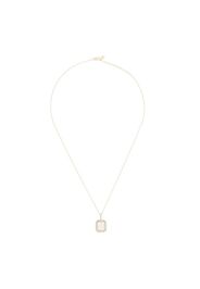 14kt yellow gold diamond B necklace