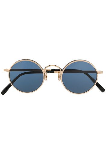 round-frame logo sunglasses