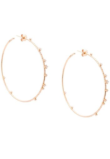 Mattia Cielo embellished hoop earrings - Gold