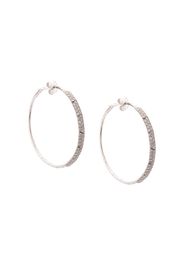 Mattia Cielo embellished hoop earrings - Silver