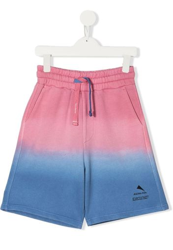 Mauna Kea tie-dye logo-print track shorts - Pink