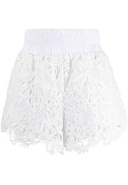 Max & Moi lace-detailed shorts - White