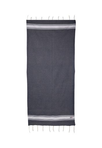 MC2 Saint Barth Kids fringe-edge cotton beach towel - Blue