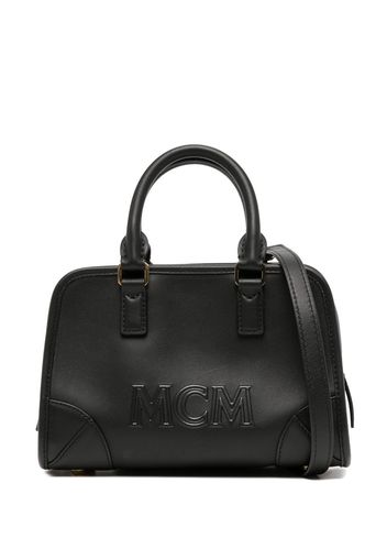 MCM mini Aren logo-embossed bag - Black