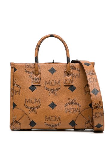 MCM Munchen monogram-pattern tote bag - Brown