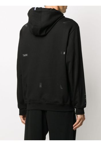 graphic-print long-sleeved hoodie