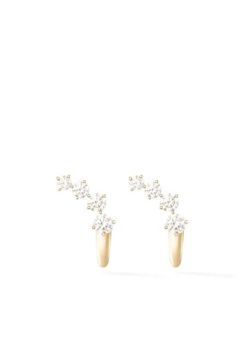 18kt yellow gold Aria Dagger huggie earrings