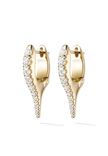 18kt yellow gold and diamond Lola mini needle earrings