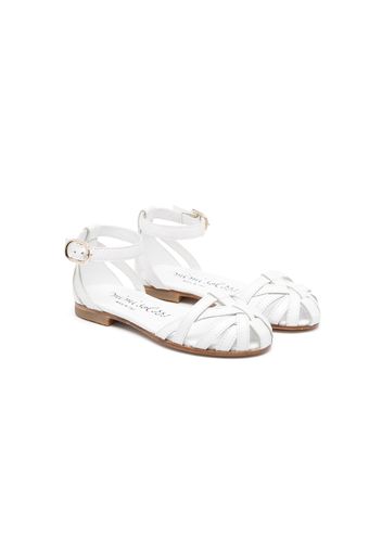 Mi Mi Sol ankle-strap leather sandals - White