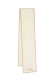 Michael Kors Kids embroidered-logo knit scarf - Neutrals