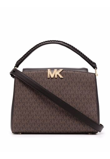 Michael Michael Kors monogram-print logo tote bag - Black