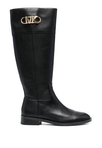 Michael Michael Kors Parker logo-plaque boots - Black