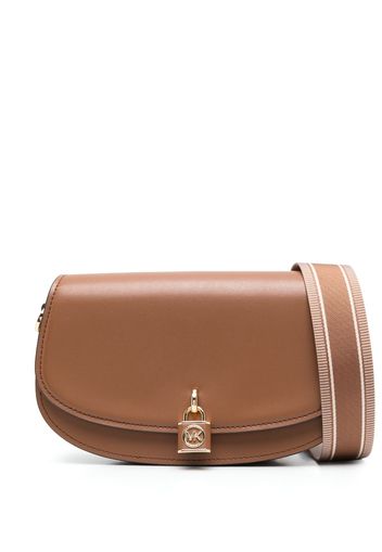 Michael Michael Kors Mila padlock-detail shoulder bag - Brown