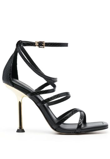 Michael Michael Kors Imani 105mm snakeskin-print sandals - Black