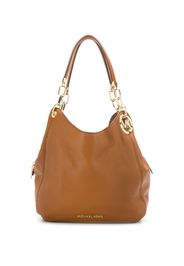 FWRD Renew Prada Saffiano Lux Odette Crossbody Bag in Brown