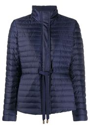 drawstring waist puffer jacket