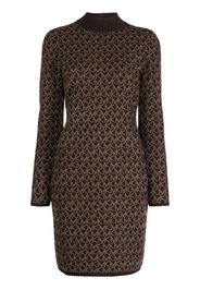 Michael Michael Kors monogram-print dress - Brown