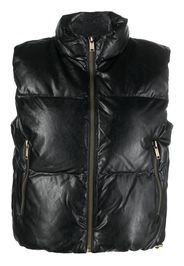 Michael Michael Kors high-neck puffer gilet - Black