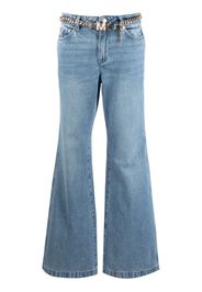 Michael Michael Kors belted bootcut jeans - Blue