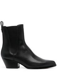 Michael Michael Kors pointed-toe leather ankle boots - Black