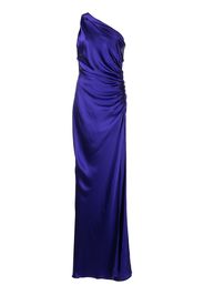 Michelle Mason Asym gatherered gown - Purple
