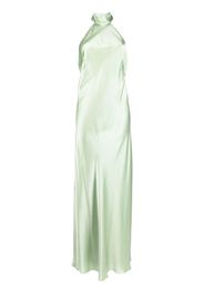 Michelle Mason wrap drape-detail gown - Green