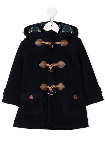 Miki House toggle-detail duffle coat - Blue