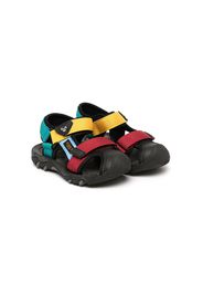 Miki House colour-block panel sandals - Multicolour