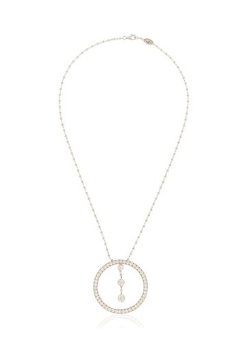18K white gold diamond necklace
