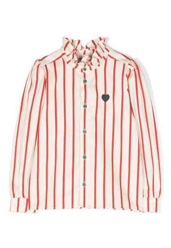 Mini Rodini stripe-print organic-cotton shirt - Neutrals