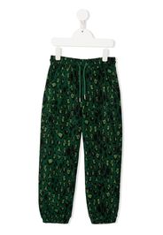 MINI RODINI all-over animal-print trousers - Green