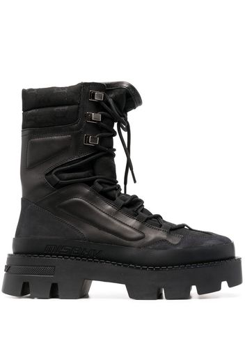 MISBHV chunky-sole lace-up boots - Black