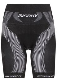 Misbhv high-waisted sport knit shorts - Black