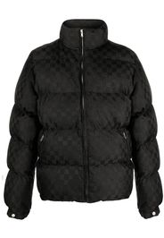 MISBHV monogram-pattern padded jacket - Black