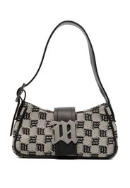 MISBHV logo-pattern print shoulder bag - Neutrals