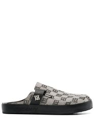 MISBHV monogram-pattern slip-on sandals - Neutrals