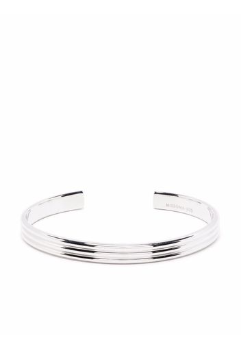 Missoma fused triple ridge cuff bracelet - Silver