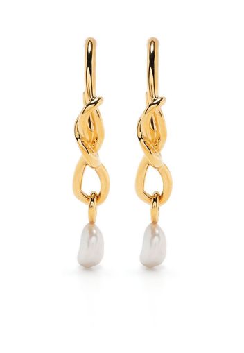 Missoma pearl drop earrings - Gold