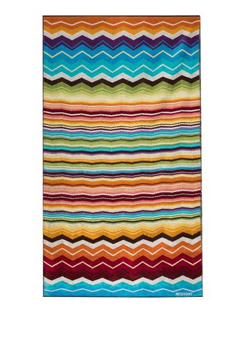 Missoni Home Hugo zigzag beach towel - Blue