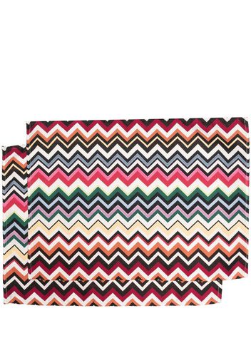 Missoni Home striped table cloth set of 2 - Red