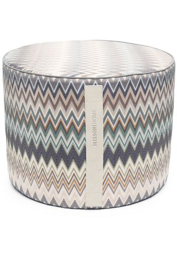 Missoni Home stripe-pattern foot stool - Blue