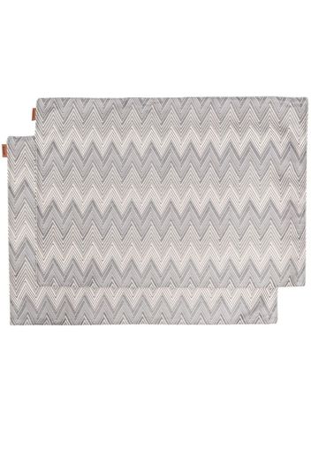 Missoni Home striped table cloth set of 2 - Grey