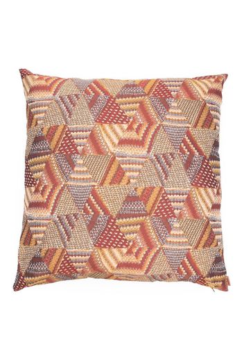 Missoni Home geometric-jacquard cushion - Red