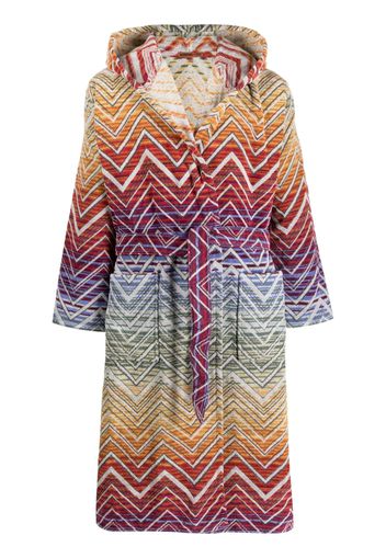 Missoni Home zigzag-print towel robe - Orange