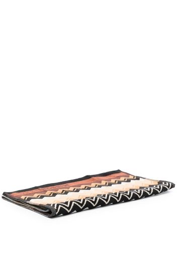 Missoni Home zig-zag print bath towel - Brown