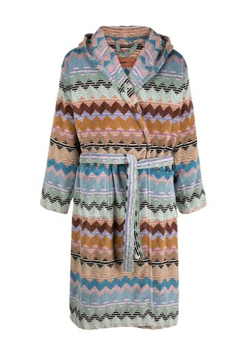 Missoni Home Alfred hooded bathrobe - Blue