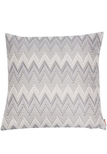 Missoni Home zigzag-pattern feather down cushion - Grey