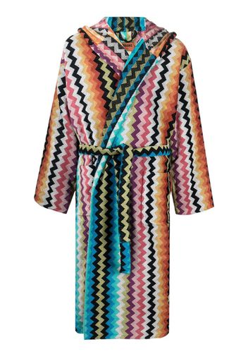 Missoni Home zig-zag print pattern robe - Blue