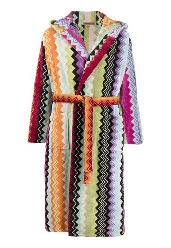 Missoni Home zig-zag print bath robe - Orange